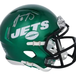 New York Jets Autographed Items | Helmets^Aaron Rodgers Autographed Riddell Speed Mini Helmet