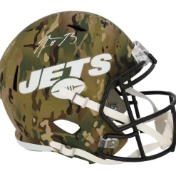 New York Jets Autographed Items | Helmets^Aaron Rodgers Autographed Riddell Camo Speed Replica Helmet