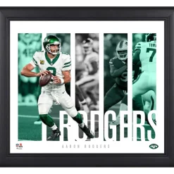New York Jets Photos | Prints & Artwork^Aaron Rodgers Framed 15" X 17" Player Panel Collage