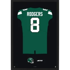 New York Jets Wall Art | Wall Art^Aaron Rodgers Home Jersey Framed Art Print