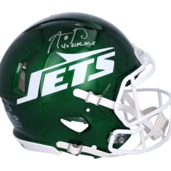 New York Jets Autographed Items | Helmets^Aaron Rodgers Autographed 2024 Riddell Speed Authentic Helmet With "4X NFL MVP" Inscription - Limited Edition Of 6