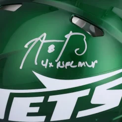 New York Jets Autographed Items | Helmets^Aaron Rodgers Autographed 2024 Riddell Speed Authentic Helmet With 