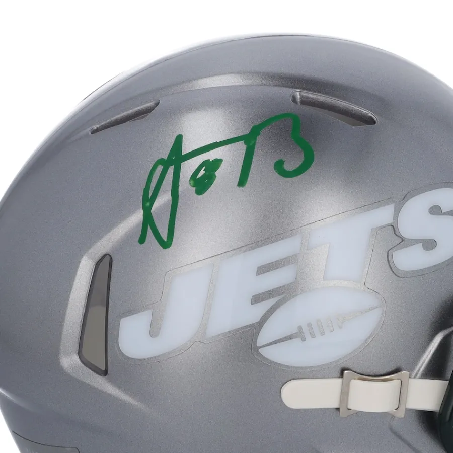 New York Jets Autographed Items | Helmets^Aaron Rodgers Autographed Riddell Flash Speed Mini Helmet