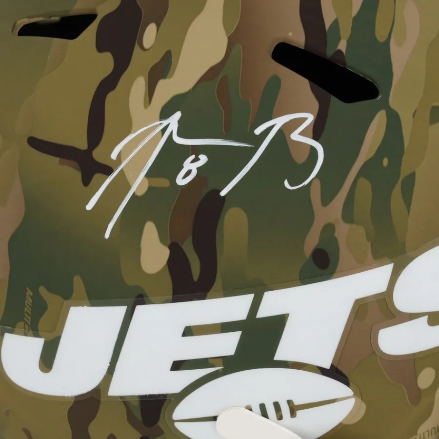 New York Jets Autographed Items | Helmets^Aaron Rodgers Autographed Riddell Camo Speed Replica Helmet