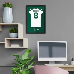 New York Jets Wall Art | Wall Art^Aaron Rodgers Away Jersey Framed Art Print
