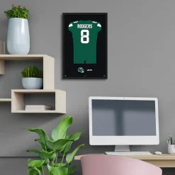 New York Jets Wall Art | Wall Art^Aaron Rodgers Home Jersey Framed Art Print