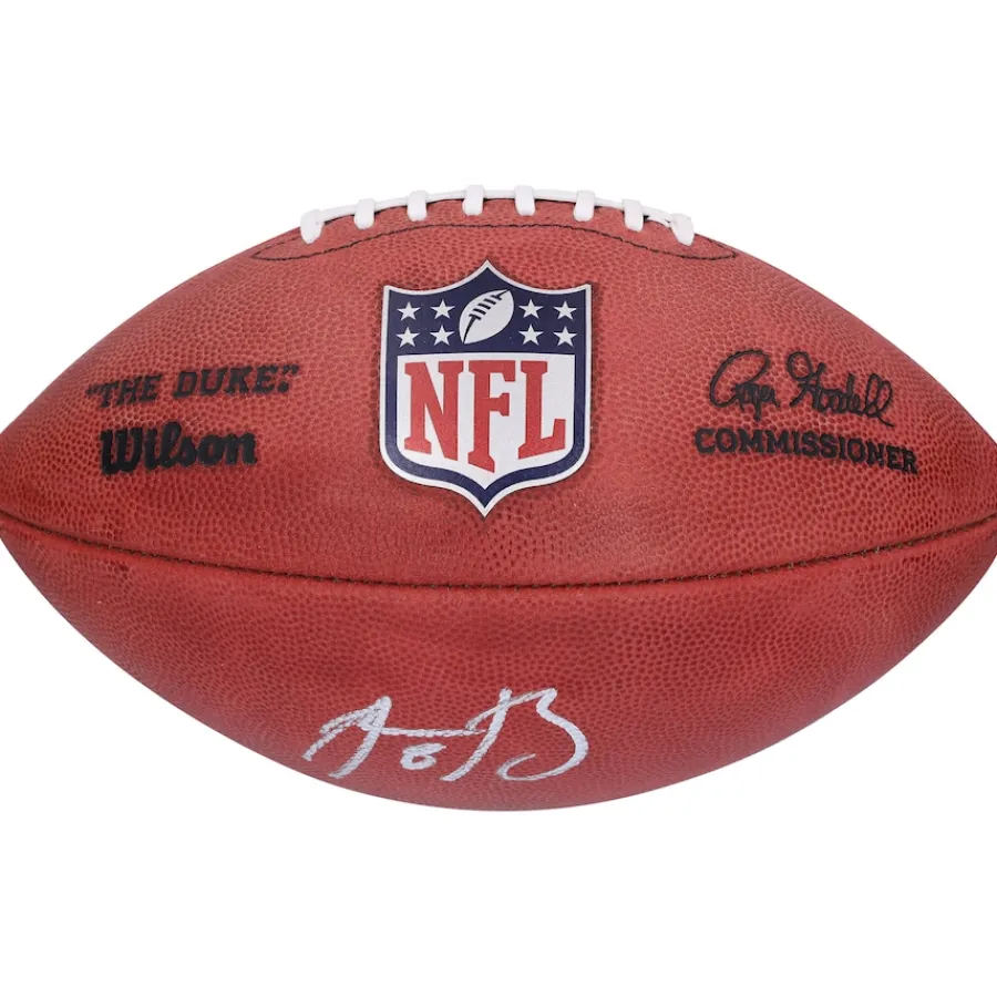 New York Jets Footballs | Autographed Items^Aaron Rodgers Autographed Wilson Duke Full Color Pro Football