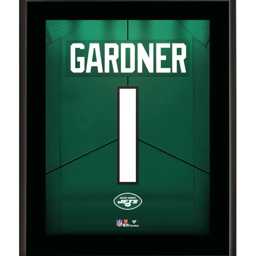 New York Jets Plaques^Ahmad Sauce Gardner 10.5" X 13" Jersey Number Sublimated Player Plaque