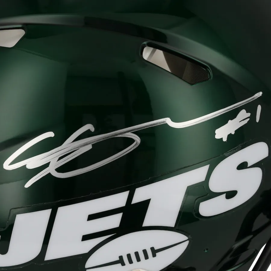 New York Jets Autographed Items^Ahmad Sauce Gardner Autographed Riddell 2023 Alternate Speed Authentic Helmet