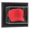 New York Jets Display Cases^Black Framed Wall Mounted Cap Display Case