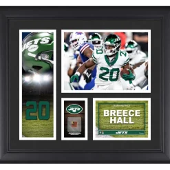 New York Jets Wall Art | Photos^Breece Hall Framed 15" X 17" Player Collage With A Piece Of Game-Used Ball