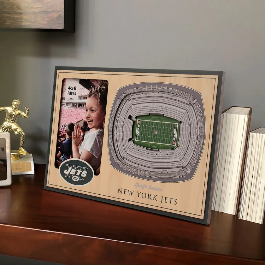 New York Jets Picture Frames & Albums^Brown 3D StadiumViews Picture Frame