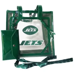 Women New York Jets Accessories | Purses^Cuce Crystal Logo Clear Tote Bag