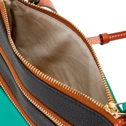 New York Jets Purses^Dooney & Bourke Infield Triple Zip Crossbody Purse