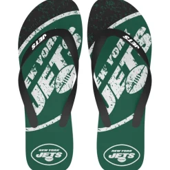 New York Jets Shoes & Socks | Swimsuits^FOCO Big Logo Flip-Flops