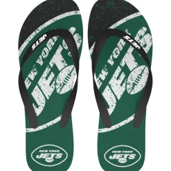 New York Jets Shoes & Socks | Swimsuits^FOCO Big Logo Flip-Flops