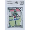 New York Jets Trading Cards^Garrett Wilson Autographed 2022 Panini Absolute #106 Beckett Fanatics Witnessed Authenticated 10 Rookie Card