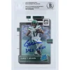 New York Jets Trading Cards^Garrett Wilson Autographed 2022 Panini Donruss Optic Rated Rookie #206 Beckett Fanatics Witnessed Authenticated Rookie Card With "2022 OROY" Inscription