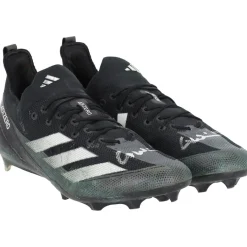 New York Jets Cleats & Shoes | Autographed Items^Garrett Wilson Autographed Game-Used Black/Gray Adidas Cleats From The 2023 NFL Season