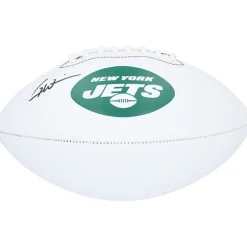 New York Jets Autographed Items | Footballs^Garrett Wilson Autographed Franklin White Panel Football