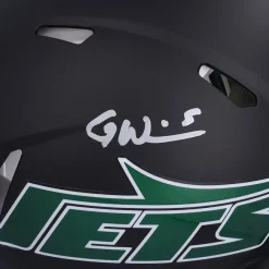 New York Jets Autographed Items | Helmets^Garrett Wilson Autographed 2024 Alternate Riddell Speed Authentic Helmet