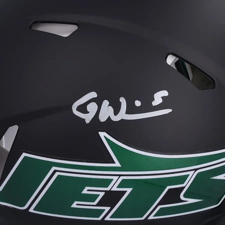 New York Jets Autographed Items | Helmets^Garrett Wilson Autographed 2024 Alternate Riddell Speed Authentic Helmet