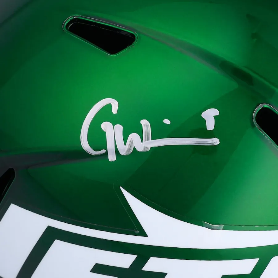 New York Jets Autographed Items | Helmets^Garrett Wilson Autographed 2024 Riddell Speed Replica Helmet