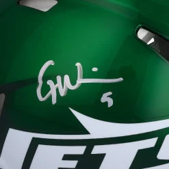 New York Jets Autographed Items | Helmets^Garrett Wilson Autographed 2024 Riddell Speed Authentic Helmet