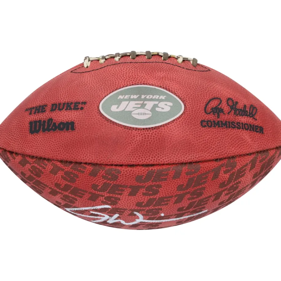 New York Jets Autographed Items | Footballs^Garrett Wilson Autographed Duke Showcase Football