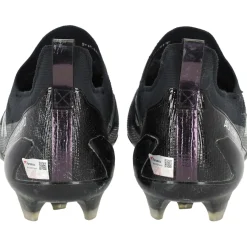 New York Jets Cleats & Shoes | Autographed Items^Garrett Wilson Autographed Game-Used Black/Gray Adidas Cleats From The 2023 NFL Season