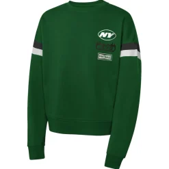 Kids New York Jets Sweatshirts & Fleece | Kids^Girl's Green Eternal Love Pullover Sweatshirt