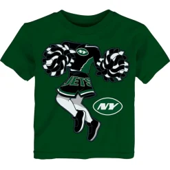 Kids New York Jets T-Shirts | Kids^Girls Toddler Green Cheerleader T-Shirt