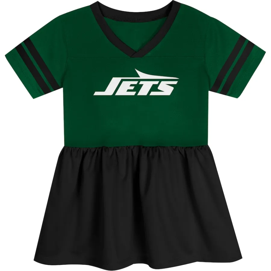 Kids New York Jets Dresses & Skirts^Girls Toddler Green Stadium Lights Fashion Jersey Dress