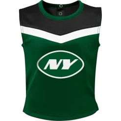 Kids New York Jets Dresses & Skirts^Girls Toddler Green Three-Piece Spirit Cheer Cheerleader Set