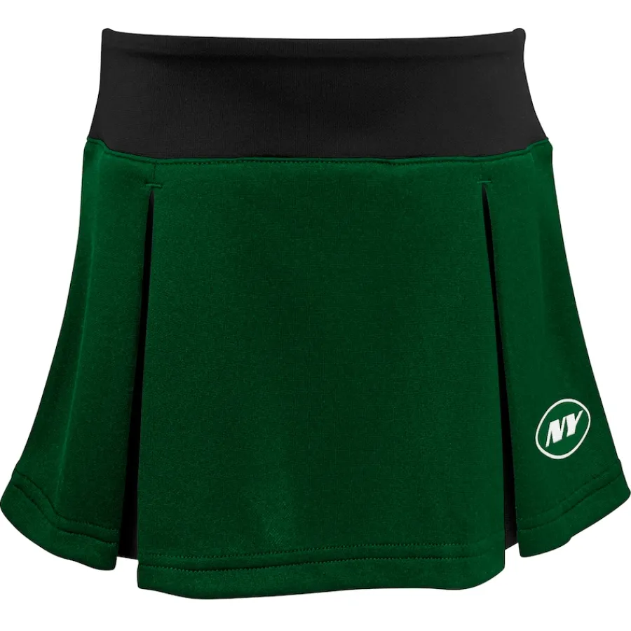 Kids New York Jets Dresses & Skirts^Girls Toddler Green Three-Piece Spirit Cheer Cheerleader Set