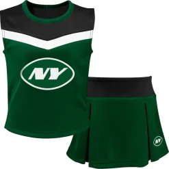 Kids New York Jets Dresses & Skirts^Girls Youth Green Spirit Two-Piece Cheerleader Set