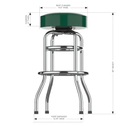 New York Jets Furniture^Imperial Team Chrome Bar Stool
