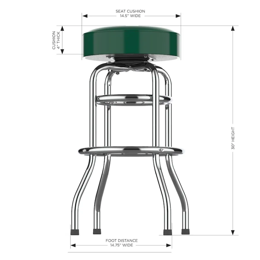 New York Jets Furniture^Imperial Team Chrome Bar Stool