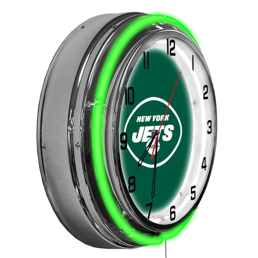 New York Jets Clocks^Imperial 18'' Neon Clock