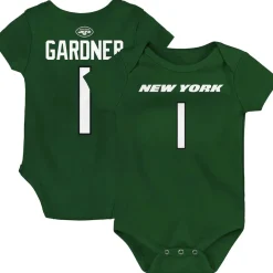 Kids New York Jets Rompers^Infant Ahmad Sauce Gardner Green Mainliner Player Name & Number Bodysuit