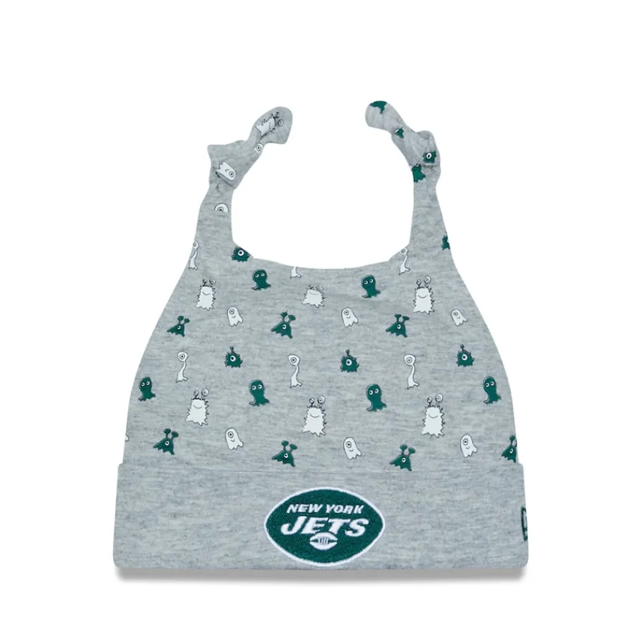 Kids New York Jets Hats | Kids^Infant New Era Heather Gray Critter Cuffed Knit Hat