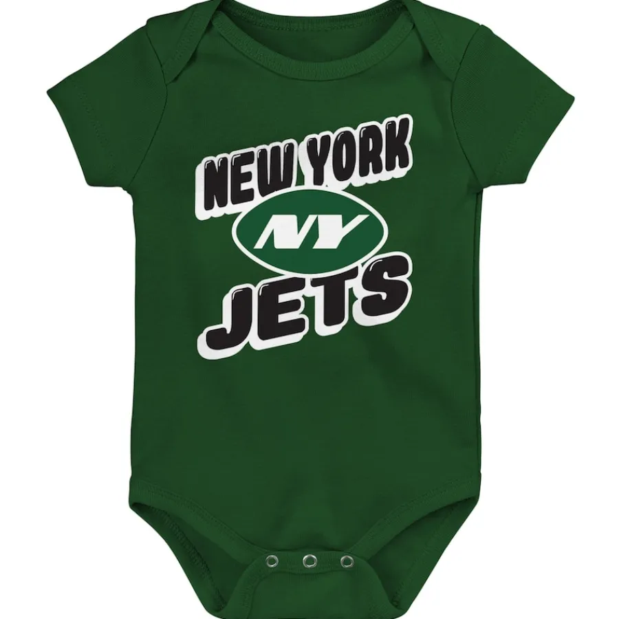 Kids New York Jets Rompers^Infant Play Day Three-Pack Bodysuit Set