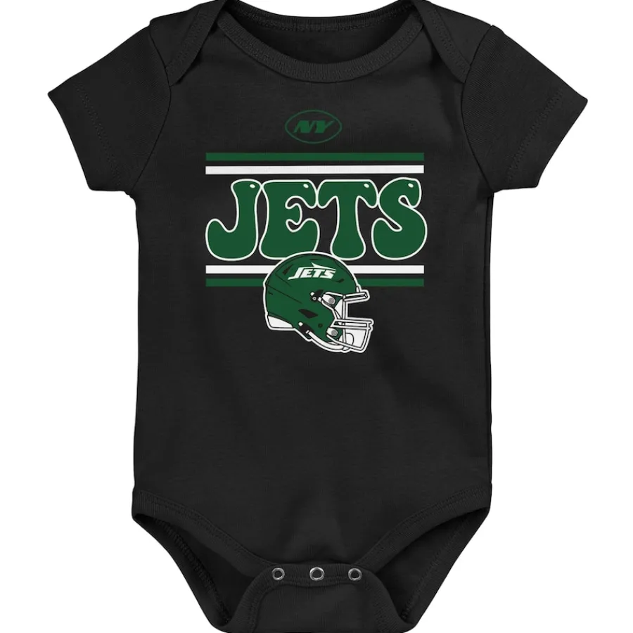 Kids New York Jets Rompers^Infant Play Day Three-Pack Bodysuit Set