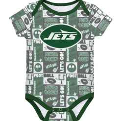 Kids New York Jets Rompers^Infant Play Day Three-Pack Bodysuit Set