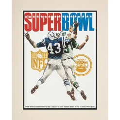 New York Jets Wall Art | Photos^1969 Jets Vs. Colts 10.5" X 14" Matted Super Bowl III Program