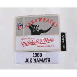 New York Jets Autographed Items | Collectible Jerseys^Joe Namath Autographed White Mitchell & Ness Replica Jersey