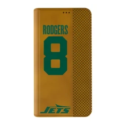 New York Jets Phone Cases | Electronics^Keyscaper Aaron Rodgers Brown Folio IPhone Case