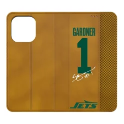 New York Jets Phone Cases | Electronics^Keyscaper Ahmad Sauce Gardner Brown Folio IPhone Case