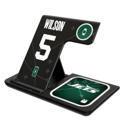 New York Jets Phone Cases | Electronics^Keyscaper Garrett Wilson Ready 3-in-1 Charging Station