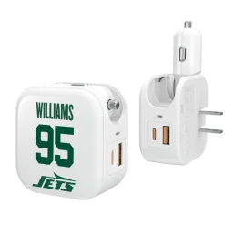 New York Jets Phone Cases | Electronics^Keyscaper Quinnen Williams Ready 2-in-1 USB Charger
